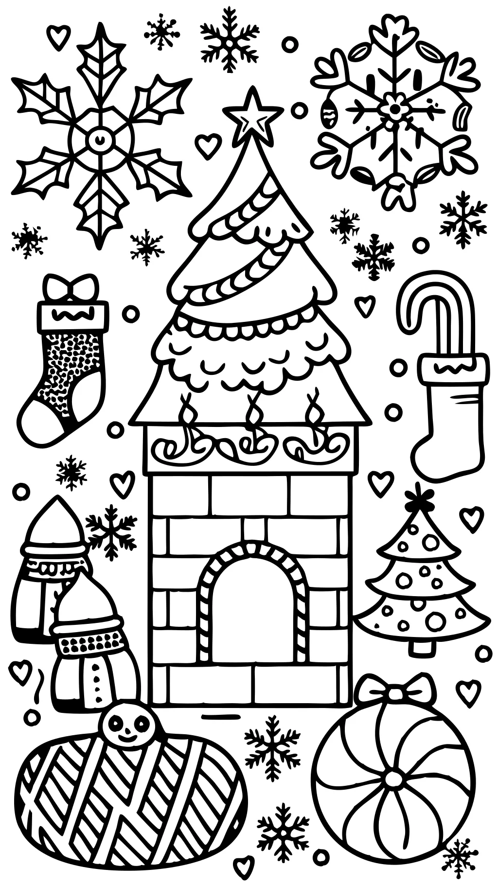 adult christmas coloring pages free